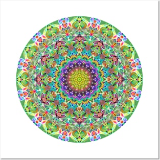 RAINBOW MANDALA Posters and Art